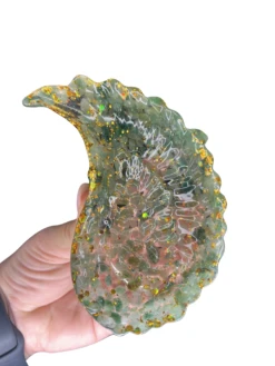 Green Aventurine In Resin Bowl