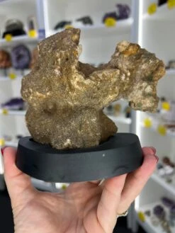 Pink Amethyst On Wooden Base -Home Decor Store 09678BA0 9822 4F6F A318 1797621FBACD