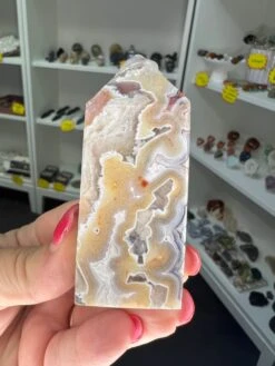 Mexican Lace Agate Tower