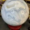 Huge Blue Moss Agate Sphere With Rotating Stand -Home Decor Store 0FF7C2DA D117 4AA7 95FA C8605AA2C5FF
