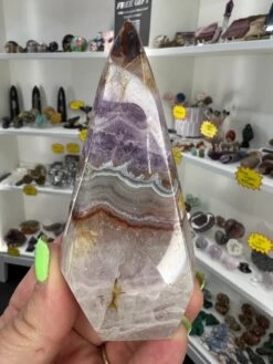 Amethyst X Banded Agate Faceted Freeform -Home Decor Store 15499D11 2BFD 4E72 B9CA 7E3F332F5B2D