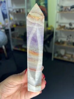 Amethyst X Mexican Lace Agate Tower -Home Decor Store 1B2E4D3B 146D 4F9A A93D DC62BC770D33