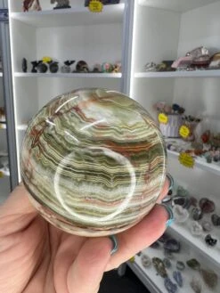 Green Onyx Sphere On Stand -Home Decor Store 286A879E 4857 4B53 B830 F53647F77330