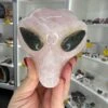 Rose Quartz Alien Head With Labradorite Eyes -Home Decor Store 339ADEB1 C636 4F9F B847 1632C5DB220B