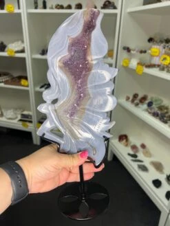 Agate / Amethyst Fairy On Stand -Home Decor Store 37E20EEA BAE9 4FB6 9DDD B111C2B13265