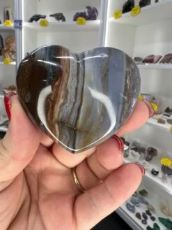 Banded Ocean Jasper Heart
