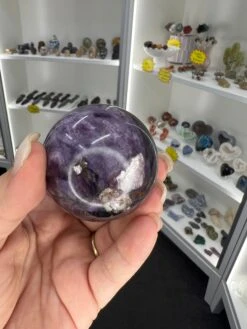 Purple Mica Sphere With Stand -Home Decor Store 457D8D96 07D9 466B 983A E9CC0A7737E6