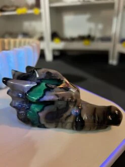 Volcano Agate Dragon Head (UV Reactive)