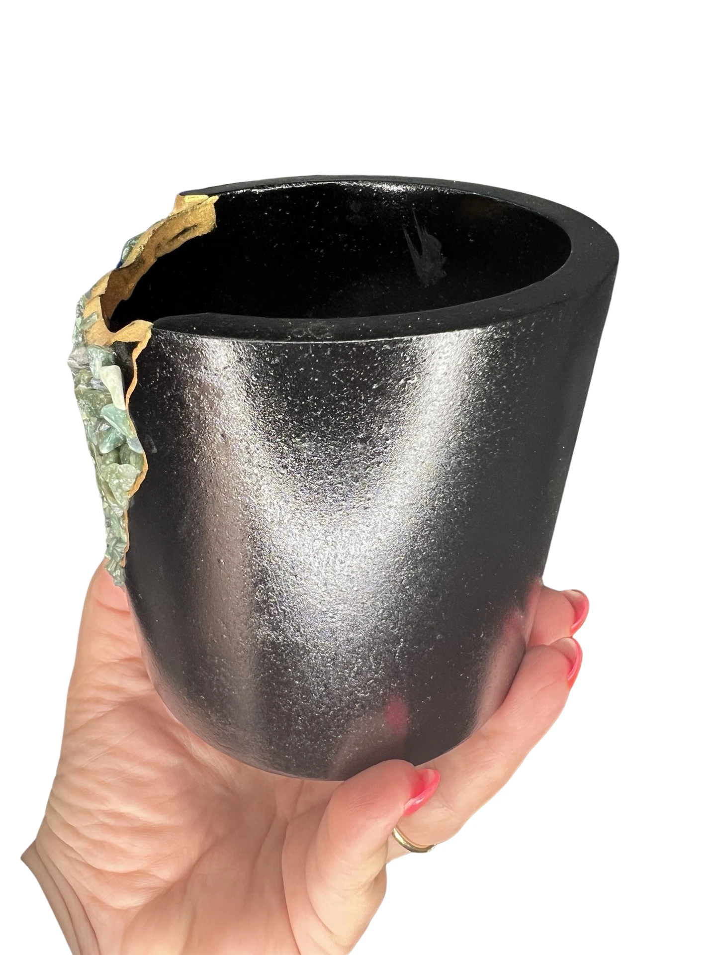 Green Aventurine Pot 4 Green Aventurine Pot - Image 2