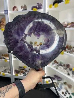 Amethyst Portal On Metal Stand -Home Decor Store 5FE4A0AC E6E8 48F0 AD51 5A51E13B9F05