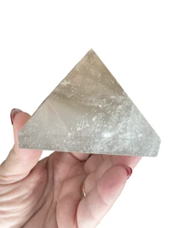 Smoky Quartz Pyramid Carving