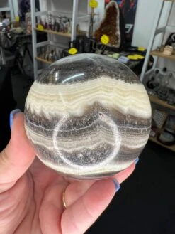 Aragonite Sphere With Stand