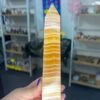 Banded Honey Calcite Tower -Home Decor Store 8BA050AD 698F 4054 B917 D3CF1DE8EAD7