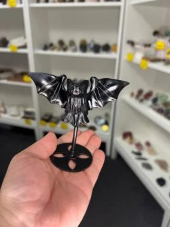 Black Obsidian Bat On Stand -Home Decor Store 8C47EB55 6AF3 4FB9 BB7B F845DC37FD4A