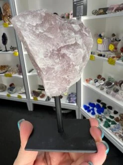 Rose Quartz Rough On Stand -Home Decor Store 9249B549 38E6 4B1A 8B86 152660DD0D45