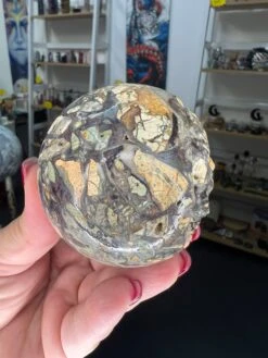 Fluorite Root Indian Carved Sphere On Stand -Home Decor Store 92F97F95 40AA 4A58 B59B 221CDA5E2D6A