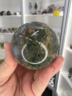 Moss Agate Sphere With Stand -Home Decor Store 9D056BC2 46EB 4D50 84AB 332BFF67CC1A