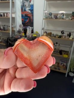 Druzy Carnelian Heart