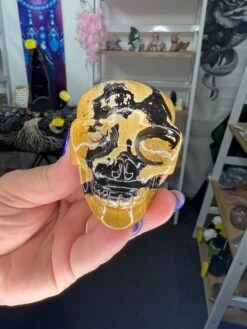 Picture Stone Jasper Skull