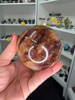 Fire Quartz X Golden Healer Sphere With Stand -Home Decor Store B31C529D B8BD 4907 BDE5 0B113FE8073C