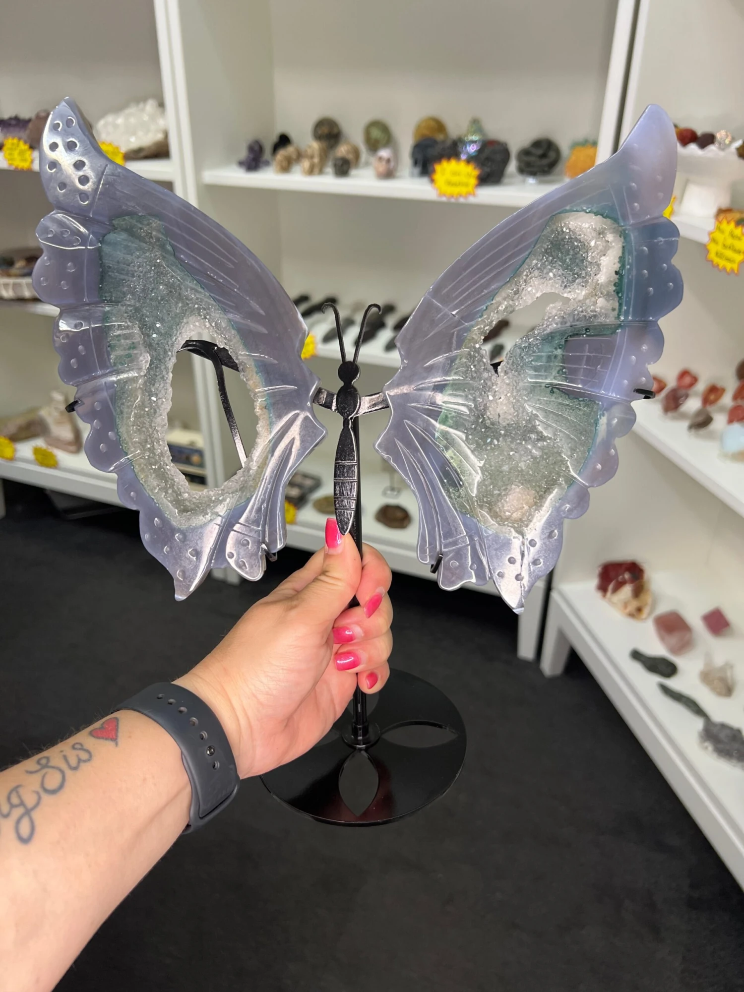 Amethyst X Agate Butterfly 5 Amethyst X Agate Butterfly - Image 3