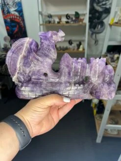 Amethyst Dragon On Castle