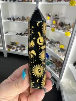 Black Obsidan With Golden Pattern Tower -Home Decor Store B879511D 2035 4899 9840 E358EE8643CC