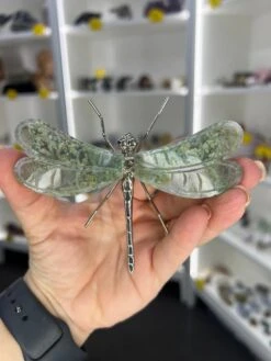 Moss Agate Dragonfly