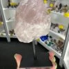 Rose Quartz Raw On Stand -Home Decor Store BD223293 A894 41E1 8BF9 13DAF4CCF8F1