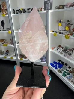 Rose Quartz Point On Stand -Home Decor Store C700C3B3 1BBC 4F19 AFC3 5D03B02D9ABD