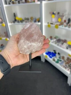 Rose Quartz Raw On Stand -Home Decor Store CC8AB346 D440 44CC A30C 241E3FB3FBFD