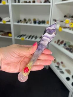 Chevron / Dream Amethyst With Rose Quartz Wand -Home Decor Store CCF3A315 2BD9 4A8E B5C1 A11D938D677B