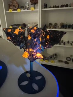 Yooperlite Bat On Stand (UV Reactive)