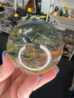 Bloodstone Sphere With Stand