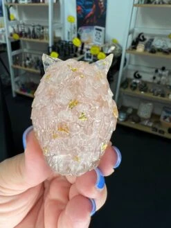 Rose Quartz In Resin Owl -Home Decor Store DBC38D1A ACC6 4F01 B596 E7DA9D5E421E