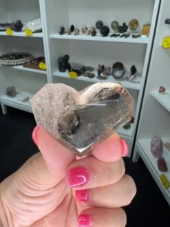 Smoky Quartz Faceted Heart