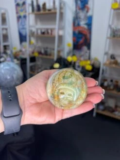 Variscite Indian Carved Sphere On Stand -Home Decor Store DE9985C4 B557 4240 99FF CB4D017CD17A