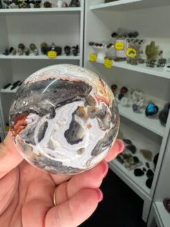 Mexican Lace Agate Sphere On Stand -Home Decor Store DEAF179B 3C03 41D4 9EF0 2DCC65912DB8