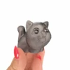 Black Obsidian Cat Carving