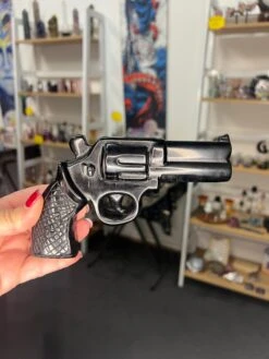 Black Obsidian Gun Carving
