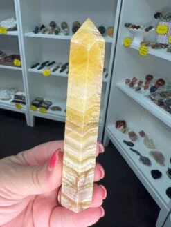 Yellow Banded Fluorite Tower -Home Decor Store ED2B5E32 C85F 45B4 83E6 A6932724DCCB