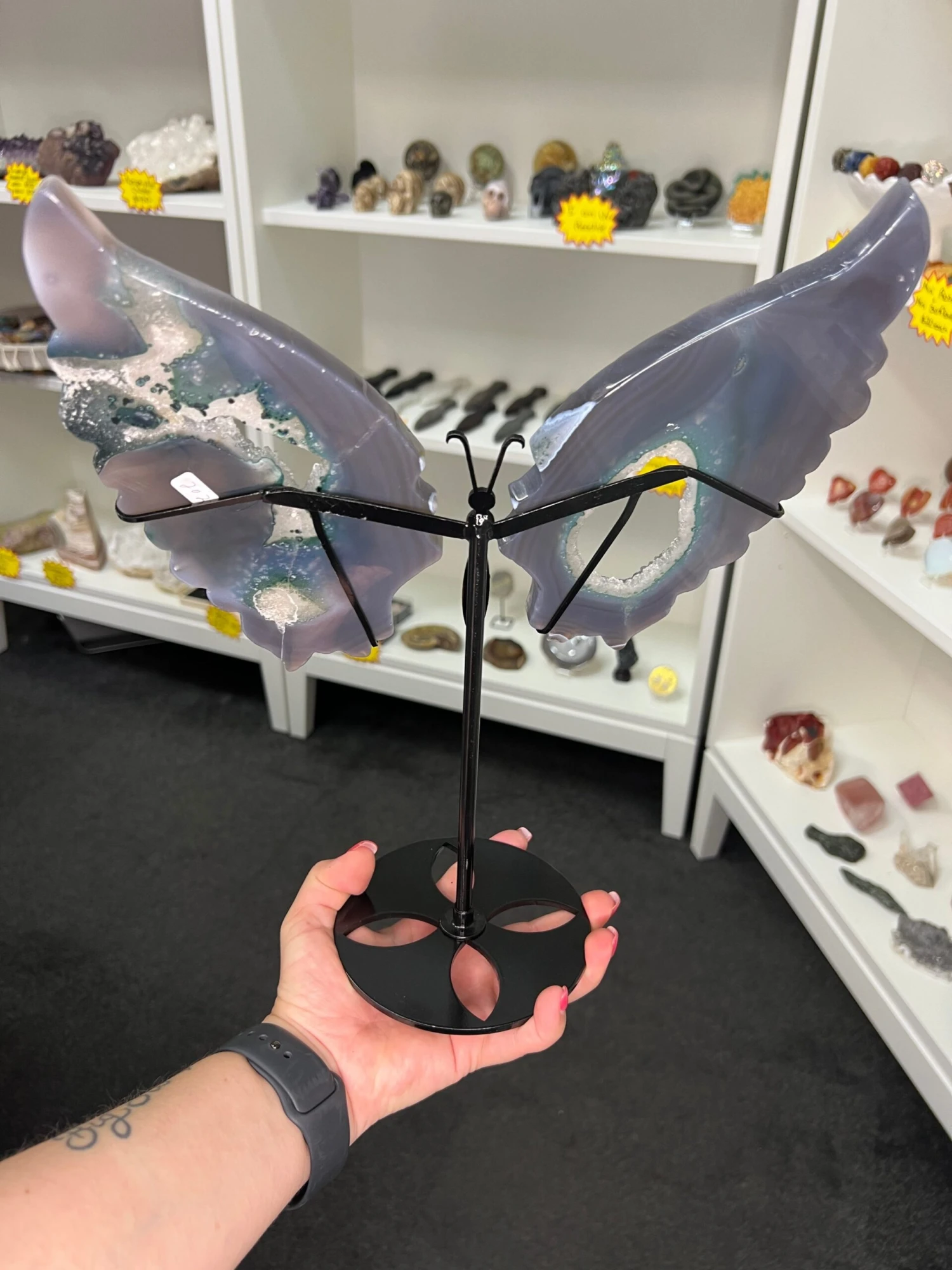 Amethyst X Agate Butterfly 4 Amethyst X Agate Butterfly - Image 2