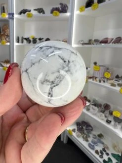 Howlite Sphere With Stand