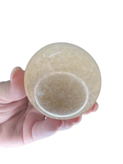 Orange Calcite Sphere With Stand