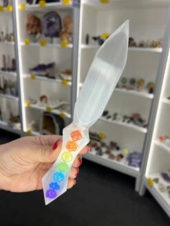Selenite Chakra Dagger