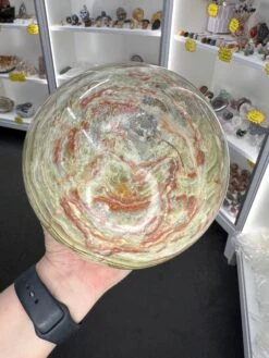 Green Onyx Sphere With Stand -Home Decor Store F5186B1E 268D 4F80 8F54 3F111C834CFE