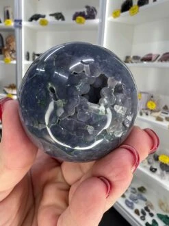 Grape Agate Sphere With Stand -Home Decor Store F5F015A5 A33A 4B8C B952 345C7860443A