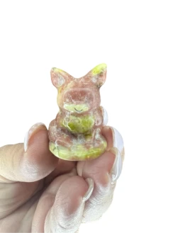 Plum Jade Eevee Carving