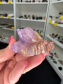 Amethyst / Crazy Lace Agate Dolphin
