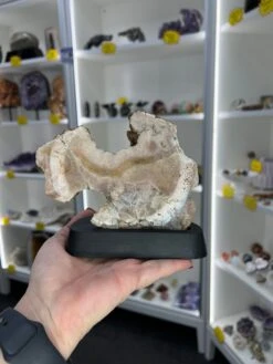 Pink Amethyst On Wooden Base -Home Decor Store FF2DF311 86FE 4350 833B 32AD11D971DF